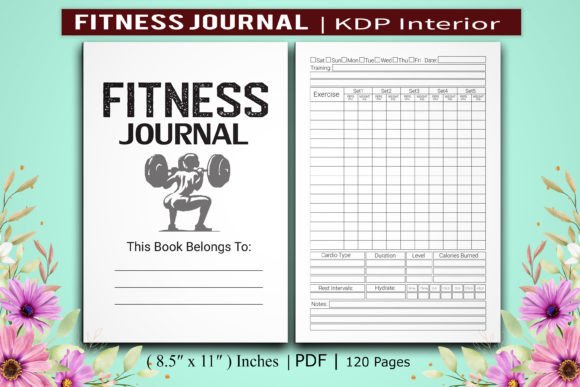 Download Fitness Journal Workout Log Book - Premium Bundle