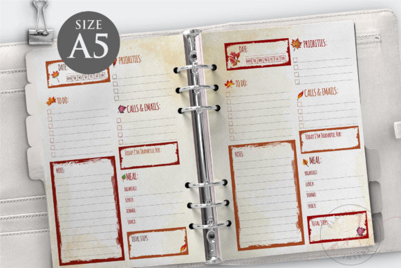 Download Fall Design Daily Planner Inserts - Daily planner inserts Collection