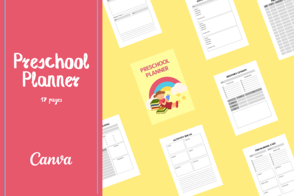 Download Preschool Planner | Homeschool Canva - School Collection